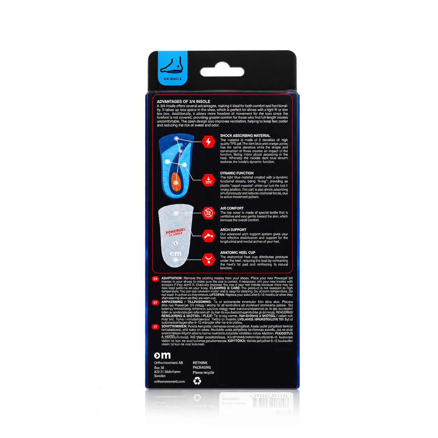 Powergel 3/4 Insole