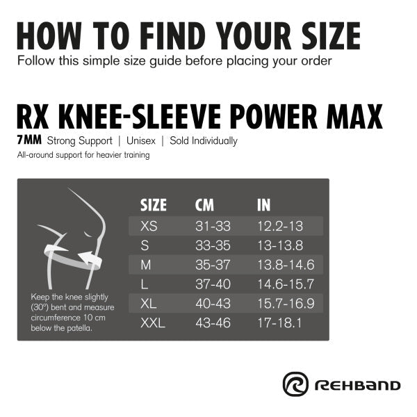 RX Knee Sleeve Power Max 7mm