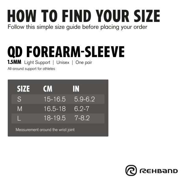 QD Forearm Sleeve 1.5mm Pair